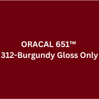 ORACAL 651™  312-Burgundy Gloss Only